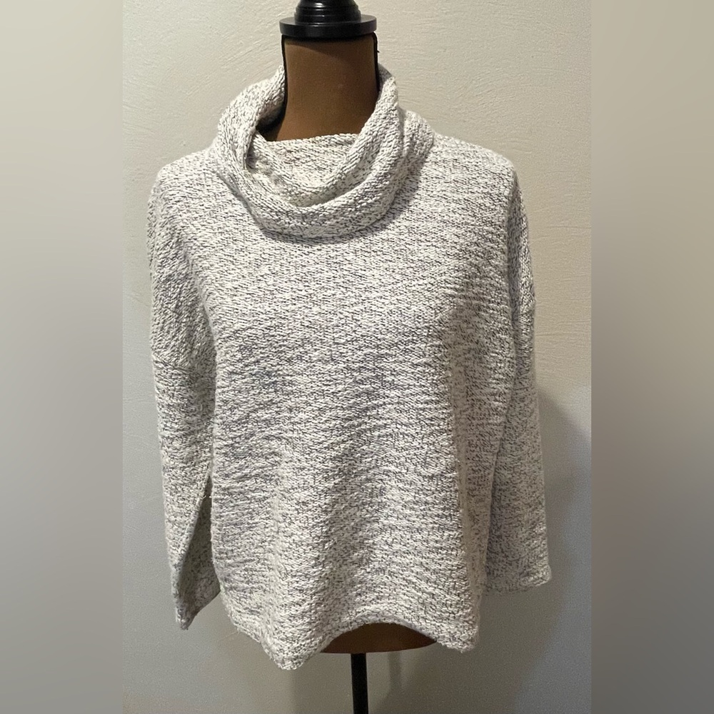 Madewell crop cowl neck sweater